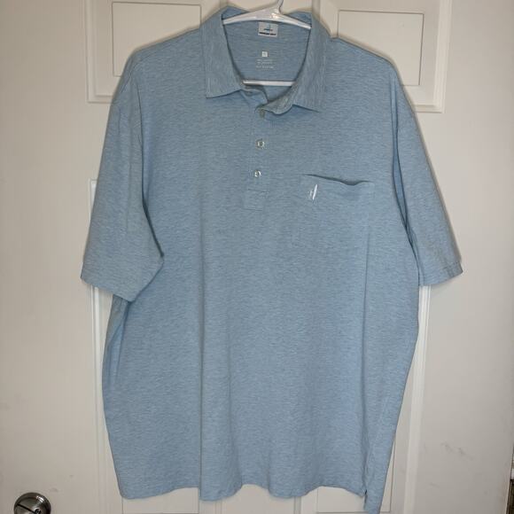 Johnnie O Polo Shirt Mens Size XL Antigua Heathered Original Golf Tennis Club - Picture 1 of 6
